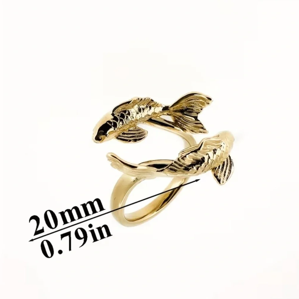 Silver Fish Design Ring.